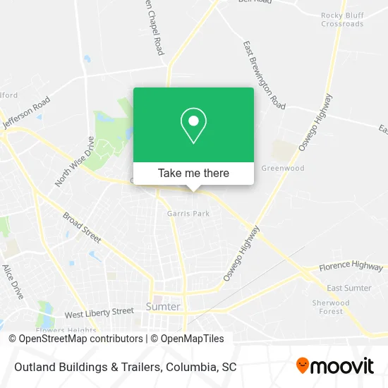Outland Buildings & Trailers map