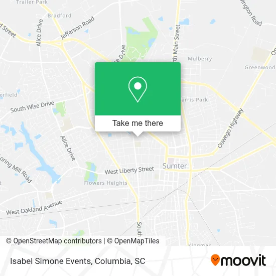 Isabel Simone Events map