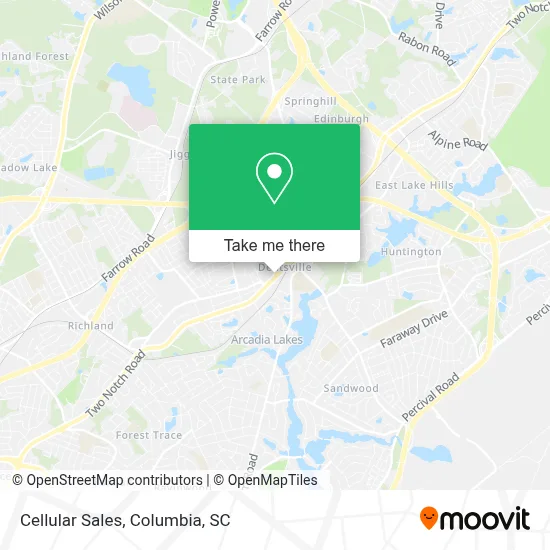 Cellular Sales map