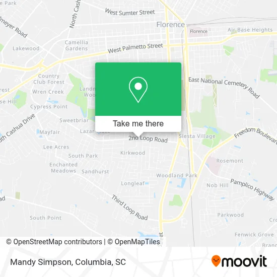 Mandy Simpson map