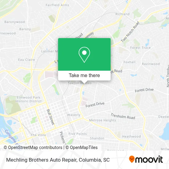 Mechling Brothers Auto Repair map