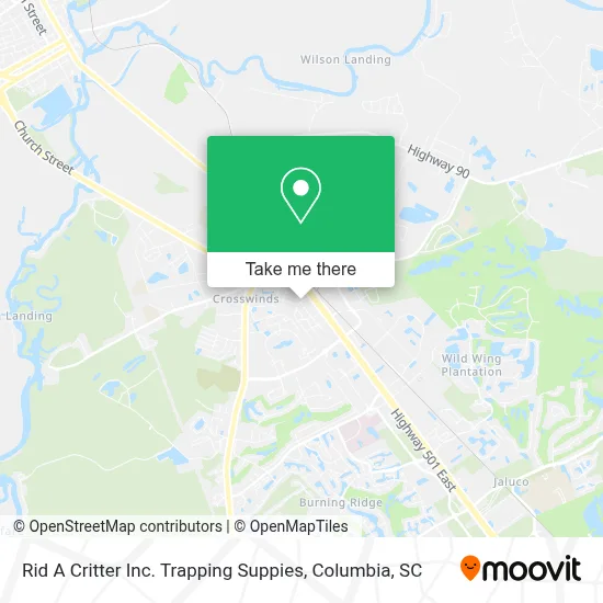 Rid A Critter Inc. Trapping Suppies map