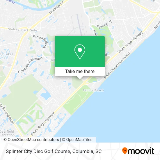 Splinter City Disc Golf Course map