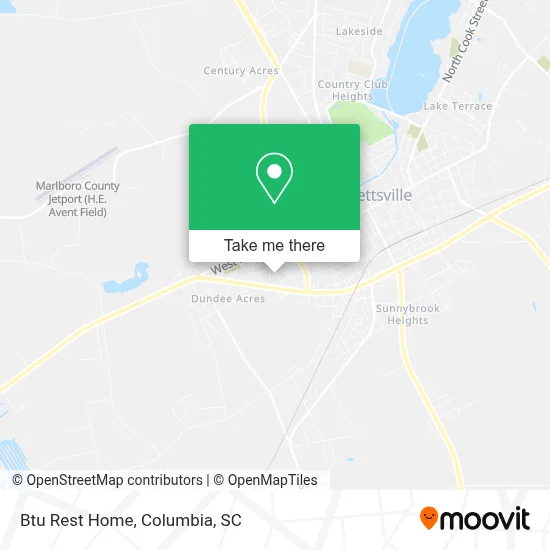 Btu Rest Home map