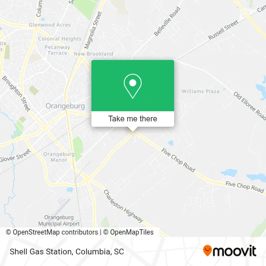Shell Gas Station map