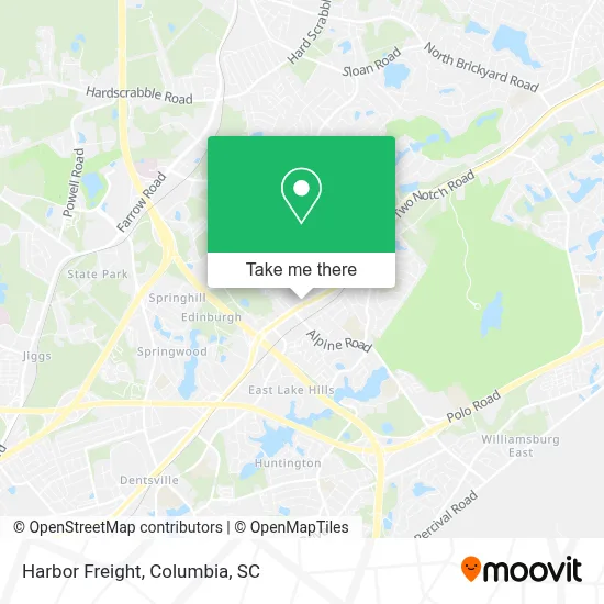 Harbor Freight map