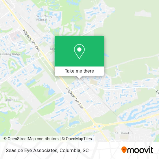 Seaside Eye Associates map