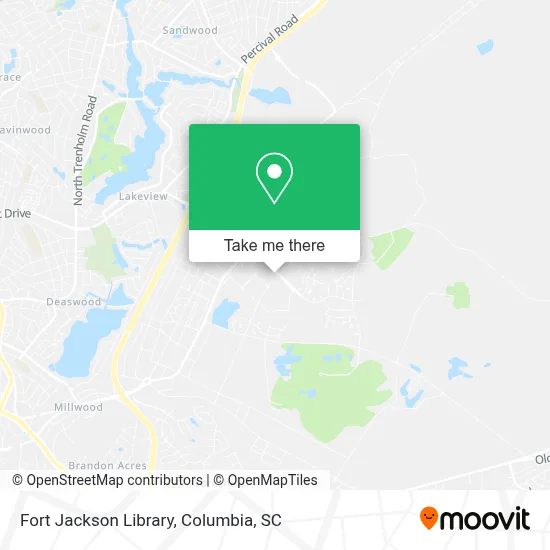 Fort Jackson Library map