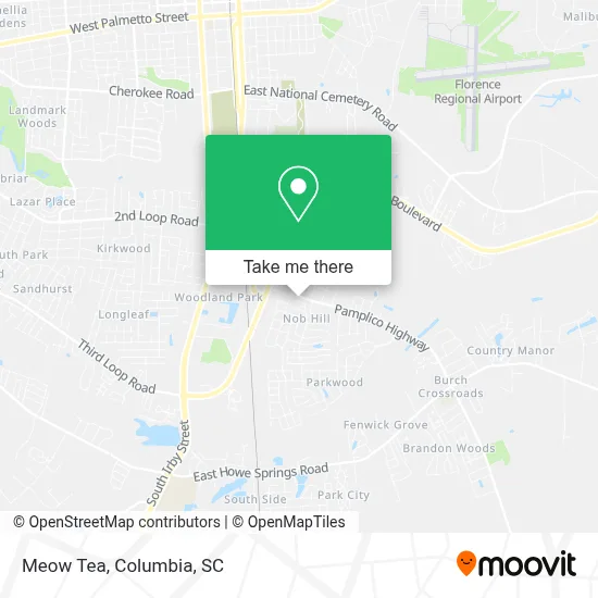 Meow Tea map