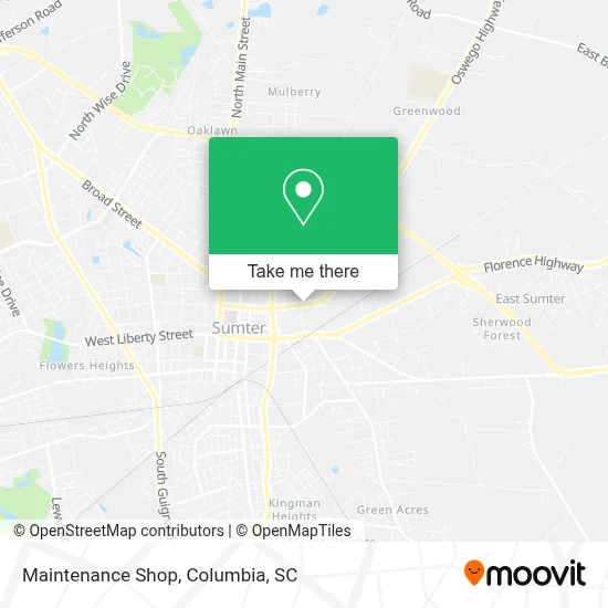 Maintenance Shop map