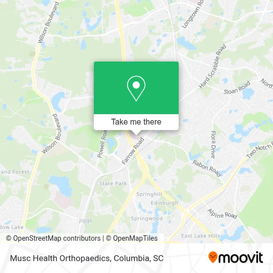 Musc Health Orthopaedics map