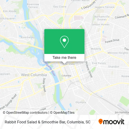 Rabbit Food Salad & Smoothie Bar map