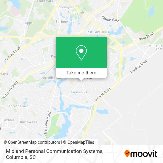 Midland Personal Communication Systems map