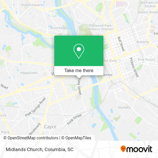Midlands Church map
