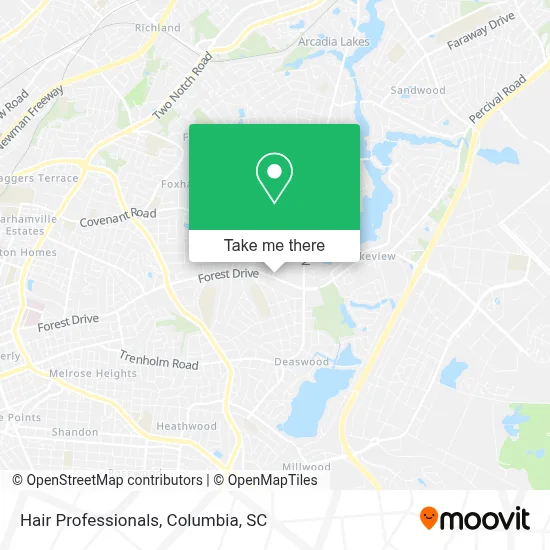 Hair Professionals map