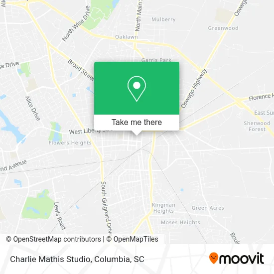 Charlie Mathis Studio map