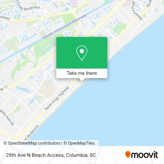 29th Ave N Beach Access map