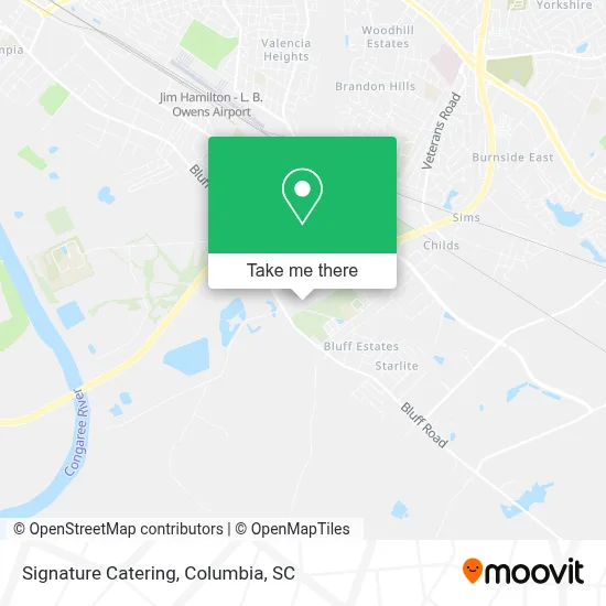 Signature Catering map