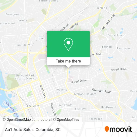 Aa1 Auto Sales map