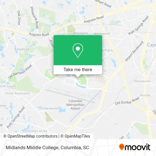 Midlands Middle College map