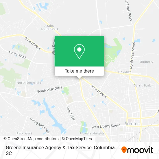 Greene Insurance Agency & Tax Service map