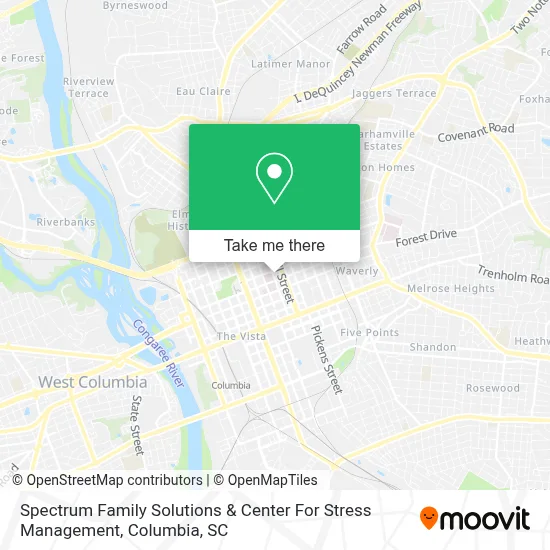 Spectrum Family Solutions & Center For Stress Management map