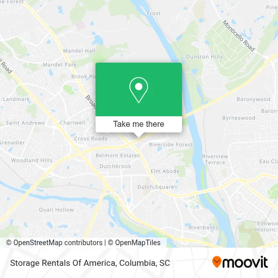 Storage Rentals Of America map