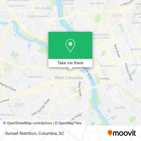 Sunset Nutrition map