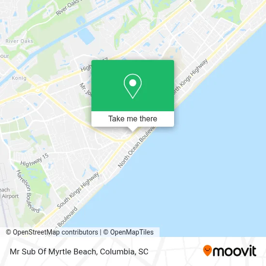 Mr Sub Of Myrtle Beach map