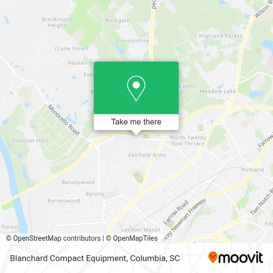 Blanchard Compact Equipment map