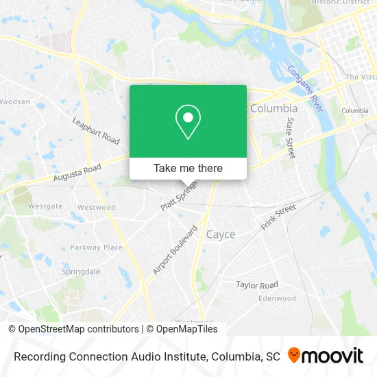 Recording Connection Audio Institute map