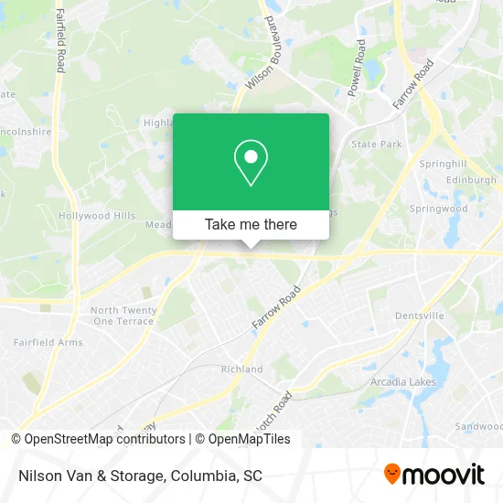 Nilson Van & Storage map
