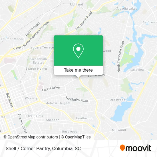 Shell / Corner Pantry map