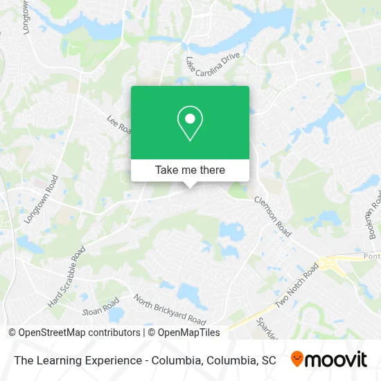 The Learning Experience - Columbia map