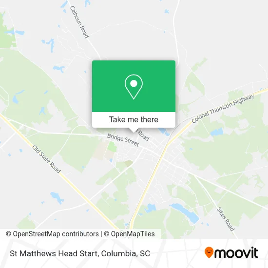 St Matthews Head Start map