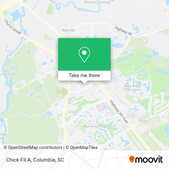 Chick-Fil-A map