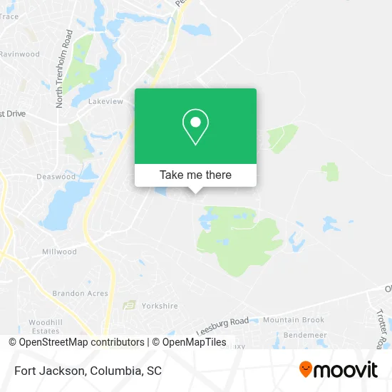 Fort Jackson map
