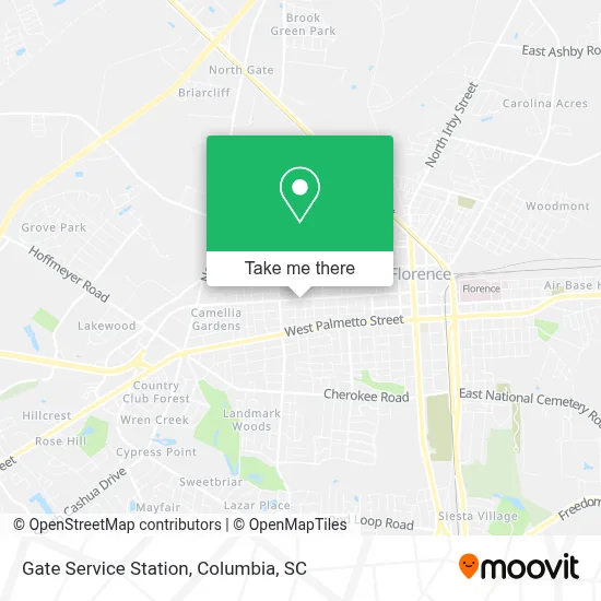 Gate Service Station map