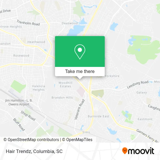 Hair Trendz map