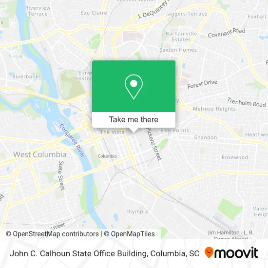John C. Calhoun State Office Building map