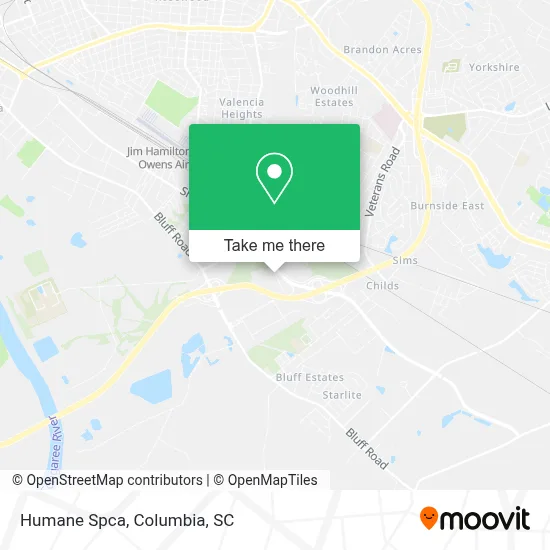 Humane Spca map