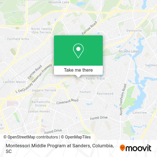 Montessori Middle Program at Sanders map
