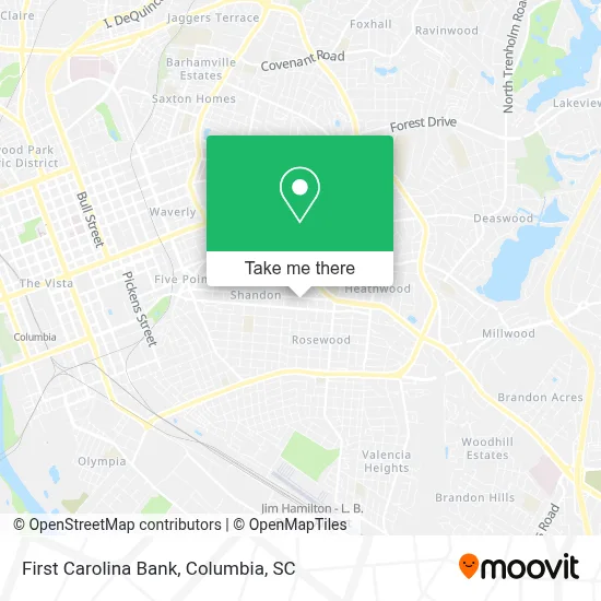 First Carolina Bank map