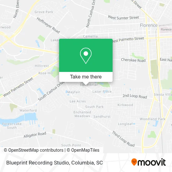 Blueprint Recording Studio map