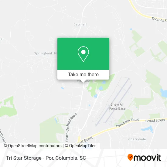 Tri Star Storage - Por map