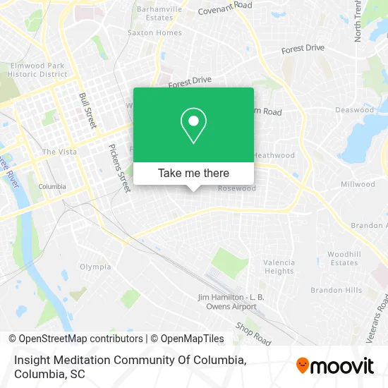 Insight Meditation Community Of Columbia map