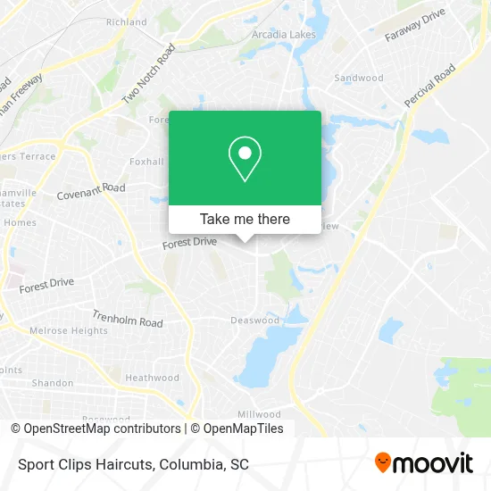 Sport Clips Haircuts map