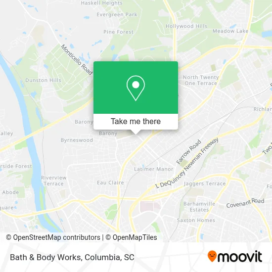 Bath & Body Works map