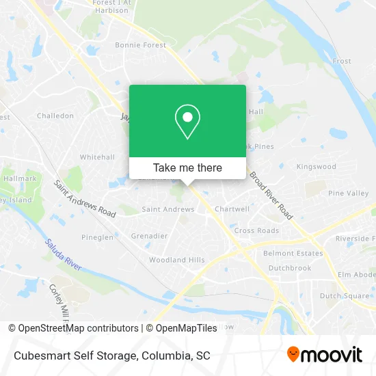 Cubesmart Self Storage map