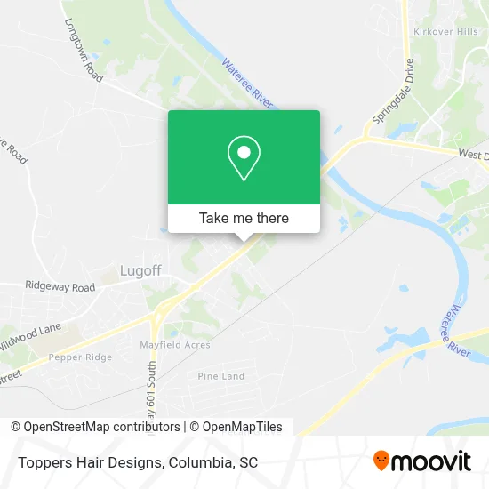Toppers Hair Designs map